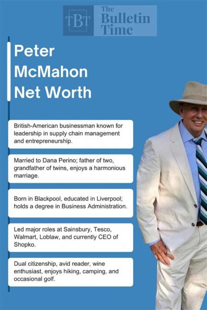 Discover The Wealth Of Peter McMahon: Exploring His Net Worth